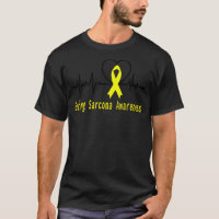 Ewing Sarcoma Awareness Heartbeat Yellow Support