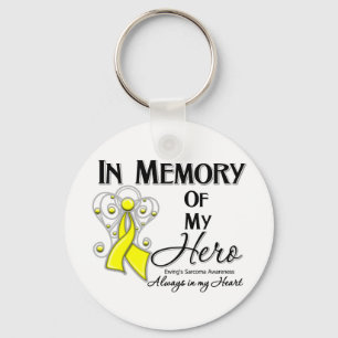 Ewing Sarcoma In Memory of My Hero Keychain