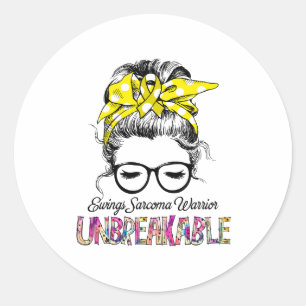 Ewings Sarcoma Awareness Ribbon Support Gifts Classic Round Sticker
