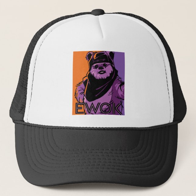 Ewok Two-Tone Portrait Trucker Hat (Front)