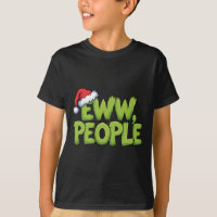 Eww People Santa Hat Green Funny Christmas Men Wom