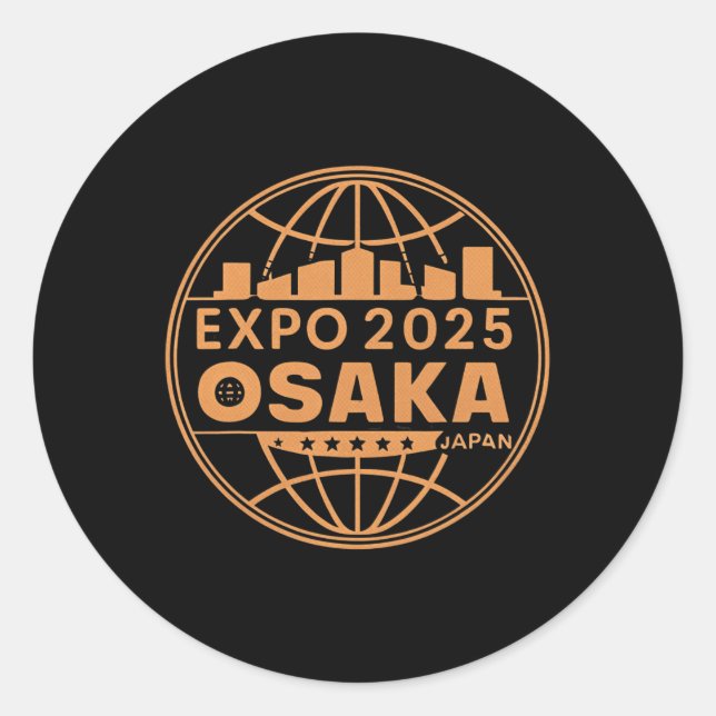 Ex 2025 Osaka Japan Stimulates A New Future  Classic Round Sticker (Front)