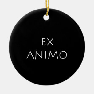 Ex animo ceramic ornament