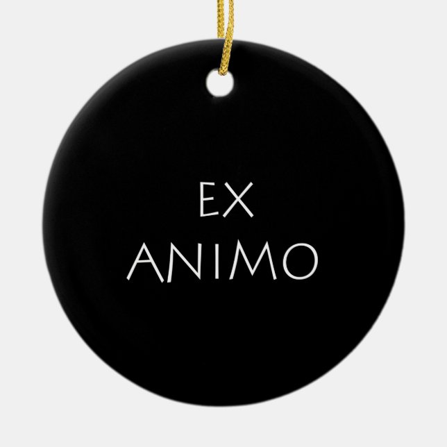 Ex animo ceramic ornament (Front)