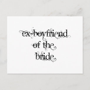 Ex-Boyfriend of the Bride Postcard