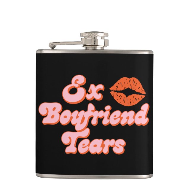 Ex Boyfriend Tears Hip Flask (Front)