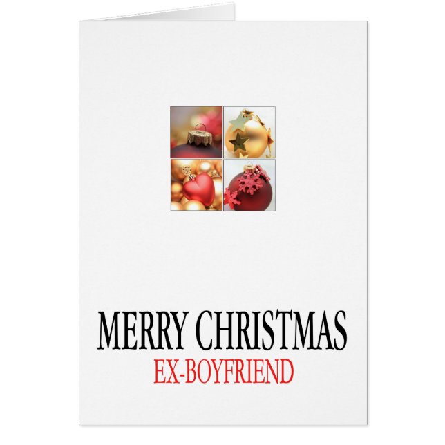 Ex-copain Joyeuse carte de Noël (Devant)