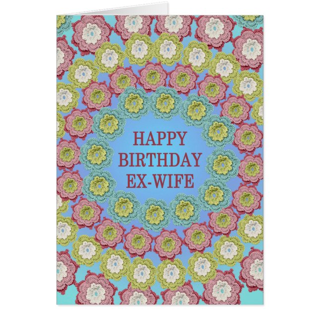 Ex Femme Fleurs Crochet Anniversaire (Devant)