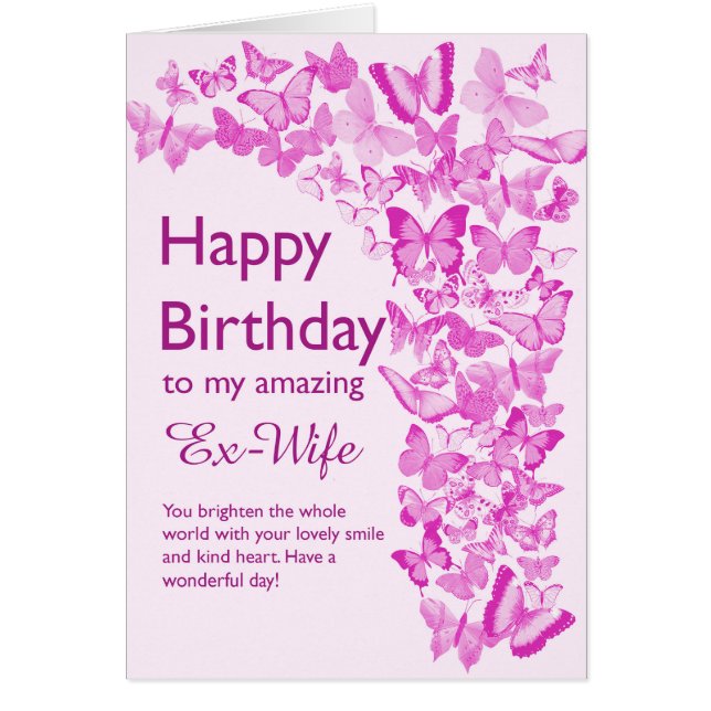 Ex Femme Papillons d'anniversaire (Devant)
