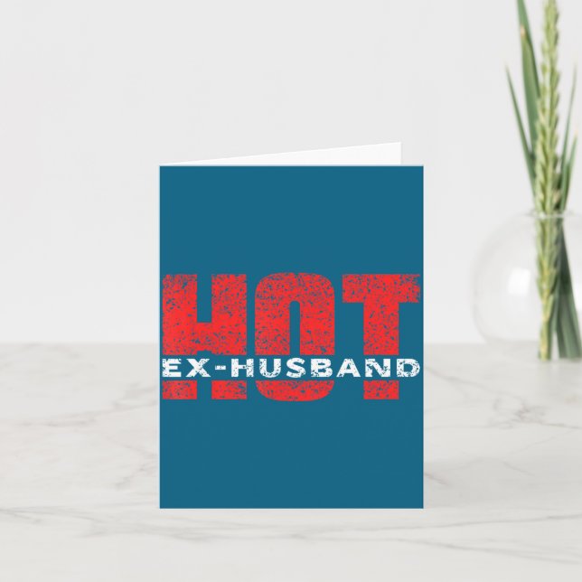 Ex Husband Divorced Divorce Split Design Card (Front)