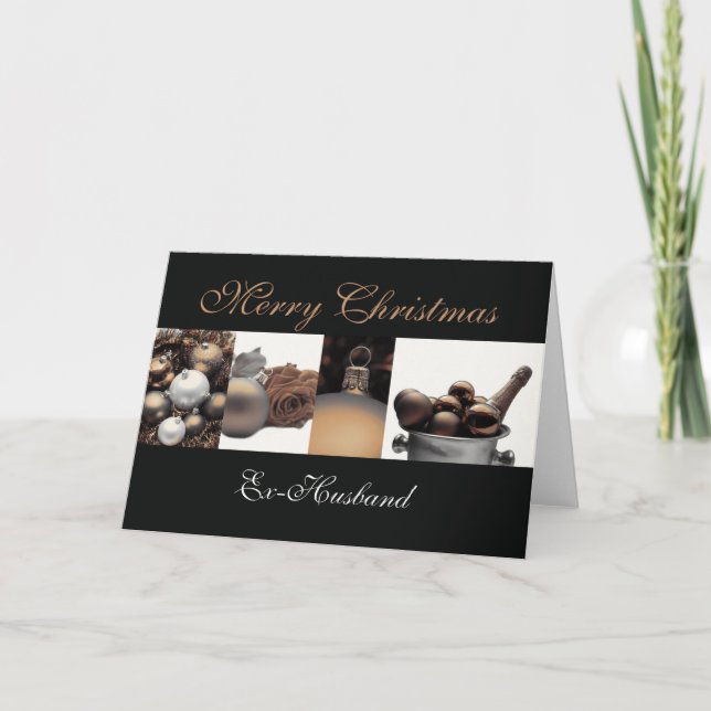 Ex-Husband Merry Christmas Holiday Card (Front)