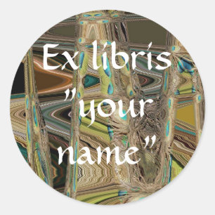 Ex Libris Abstract Stickers to Customize