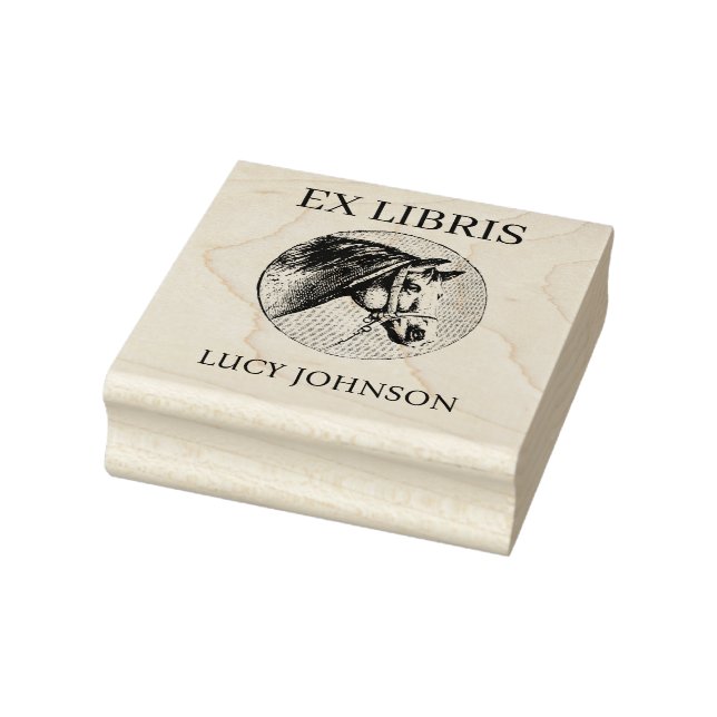 EX LIBRIS Bookplate Rubber Stamp | Personalized (Stamp)