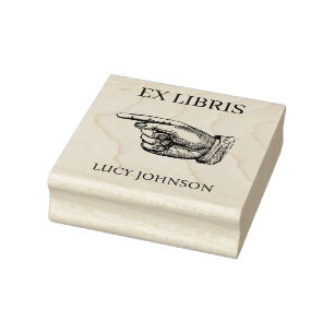 EX LIBRIS Bookplate Rubber Stamp   Personalized