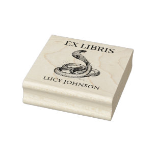 EX LIBRIS Bookplate Rubber Stamp   Personalized