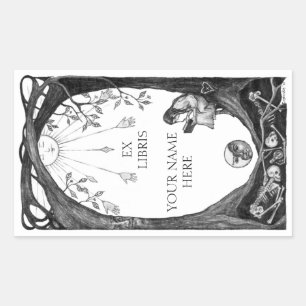 Ex Libris Bookplates Sticker