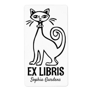 Ex Libris - Chat Rétro