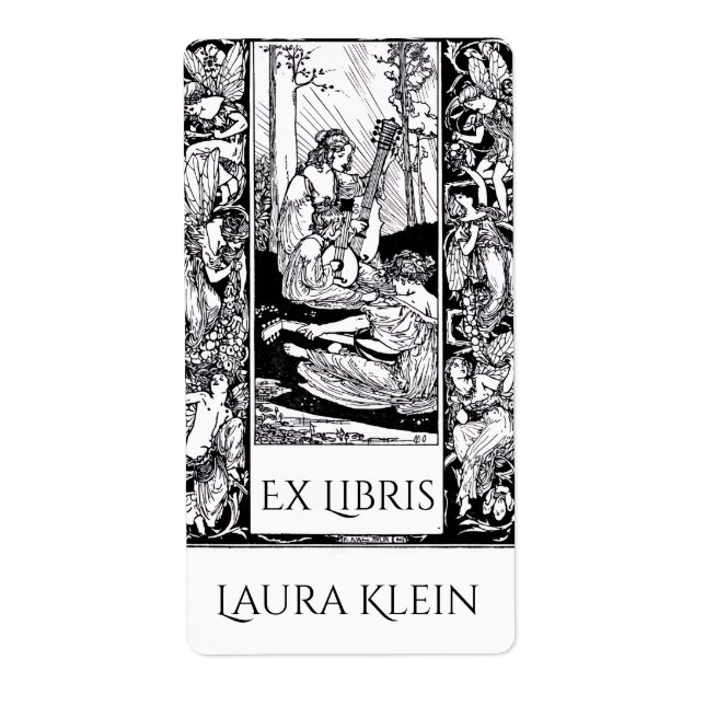 Ex Libris de style vintage  (Devant)
