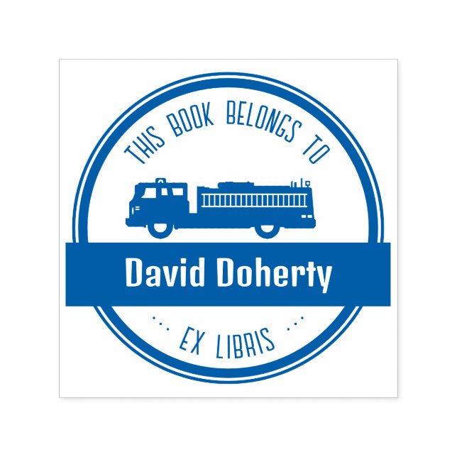 Ex Libris | Firefighter Self-inking Stamp (Design)