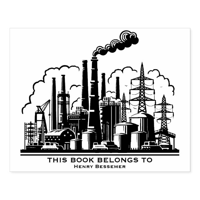 Ex Libris - Heavy Industry Rubber Stamp (Imprint)