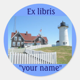 Ex Libris Lighthouse Stickers to Customize
