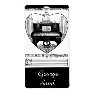 Ex Libris Livre de Piano – Musique Art Nouveau