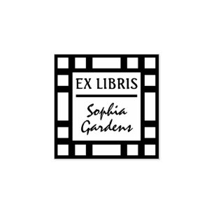 Ex Libris Modern Rubber Stamp