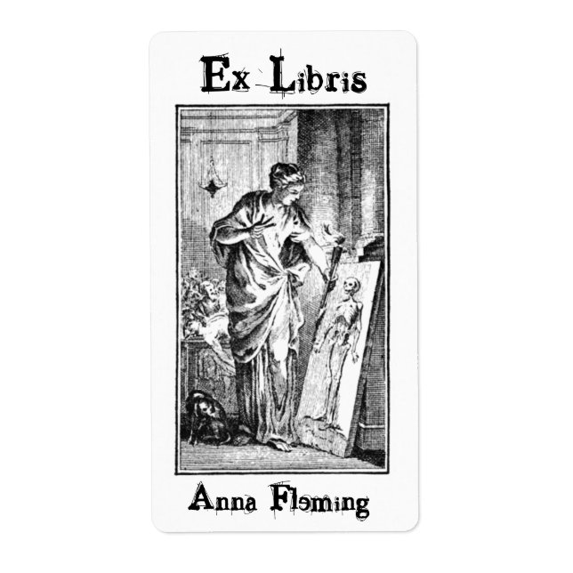 Ex Libris Painting Lady (Front)