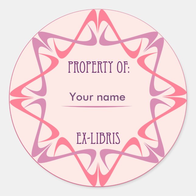 Ex-libris Sticker no. 8c (Front)