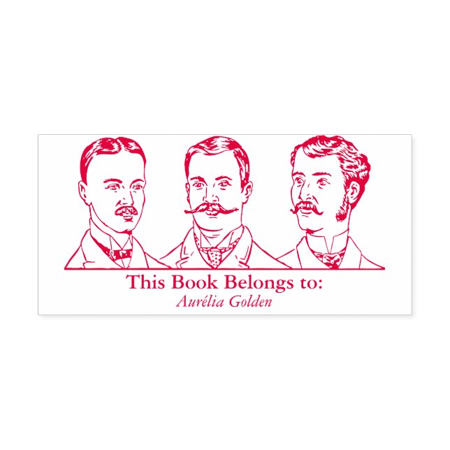 Ex Libris - Three Man v1 Self-inking Stamp (Design)