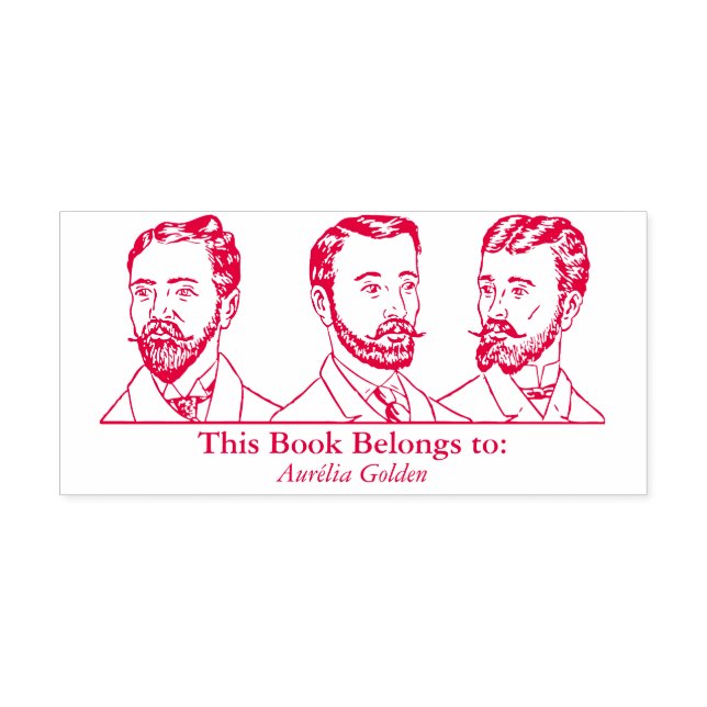 Ex Libris - Three Man v5 Self-inking Stamp (Design)