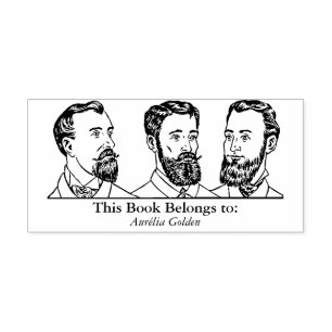 Ex Libris - Three Man v6 Rubber Stamp