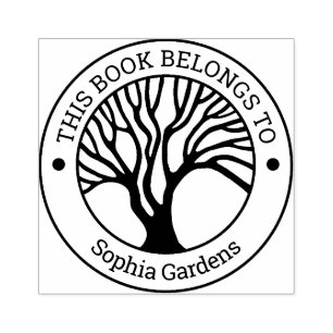 Ex Libris - Tree of Life 02 Rubber Stamp