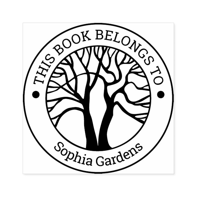 Ex Libris - Tree of Life Rubber Stamp (Imprint)