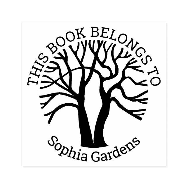 Ex Libris - Tree of Life v2 Rubber Stamp (Imprint)