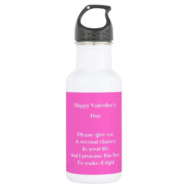 Ex-lover valentine's day 532 ml water bottle (Front)