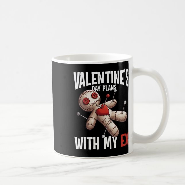 Ex Lover Voodoo Doll Valentines Day Plan Funny Rev Coffee Mug (Right)