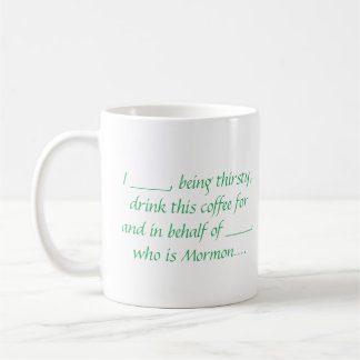 ex-Mormon Proxy Coffee mug - green