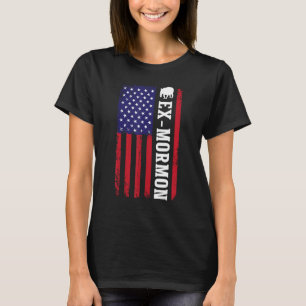 Ex Mormon Tapir Exmo Patriotic Postmormon Anti LDS T-Shirt