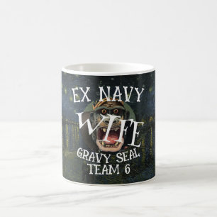 Ex Navy WIFE Elephant Seal TEAM 6 Coffee Mug