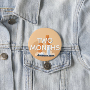ex smoker two months quit smoking 3 inch round button