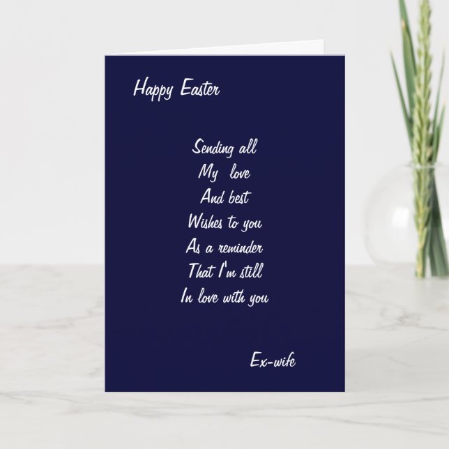 Ex-wife easter cards (Front)