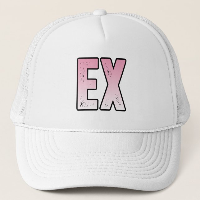 ex wife ex husband trucker hat (Front)