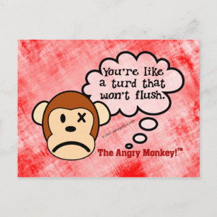 Exactly what will it take to make you go away postcard