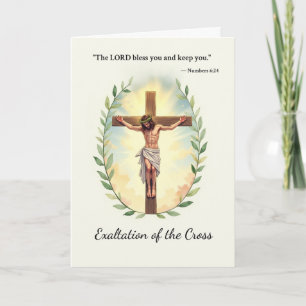 Exaltation of the Cross God's Peace and Blessings Card