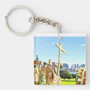 Exaltation of the Holy Cross Keychain