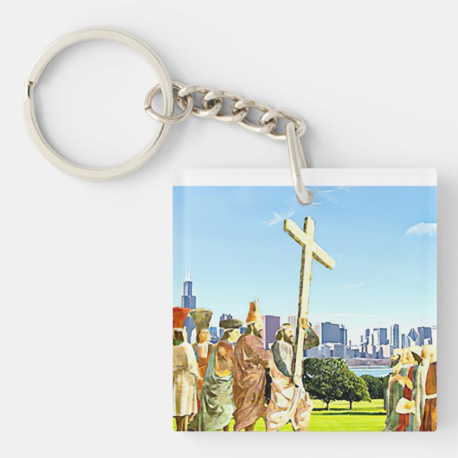 Exaltation of the Holy Cross   Keychain (Front)
