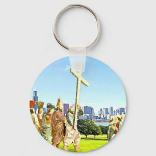 Exaltation of the Holy Cross  Keychain
