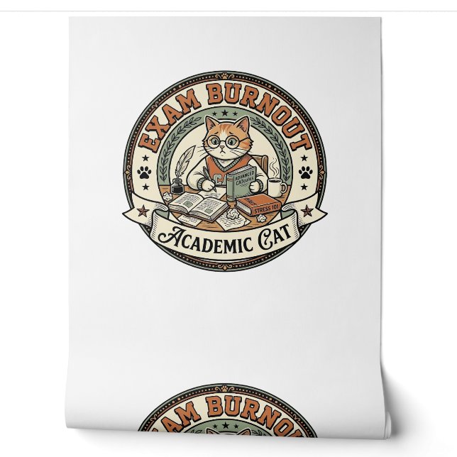Exam Burnout Academic Cat Exam Burnout Academic Ca Wallpaper (Unrolling)