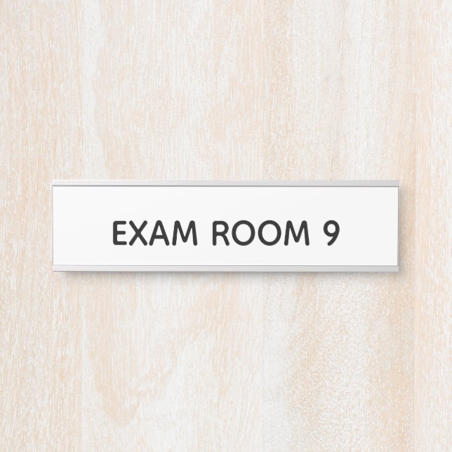 "Exam Room" Door Plate Sign (Front)